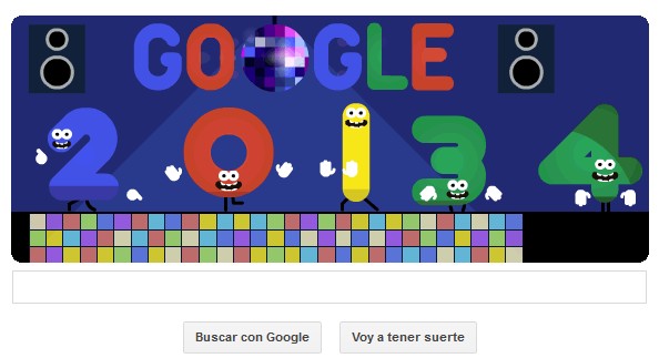 Google ya muestra su logo especial Nochevieja 2013 Google-Nochevieja-2013