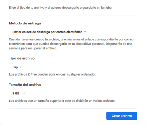 Cómo descargar tu contenido de Google+ tipo archivo