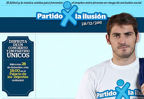 «Partido por la ilusión 2011»: futbolistas, artistas y actores contra el paro partido-ilusion-2011-iker-casillas