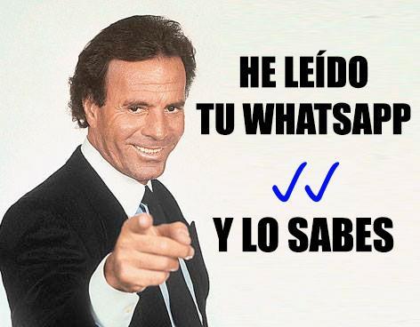 Whatsapp incorpora el doble check azul: ahora sí que estás bajo control meme-julio-iglesias-whatsapp-doble-check-azul