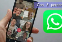 WhatsApp ya permite videollamadas con 8 personas WhatsApp ya permite videollamadas con 8 personas