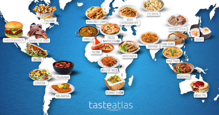 Mapa interactivo de los platos más típicos de cada país